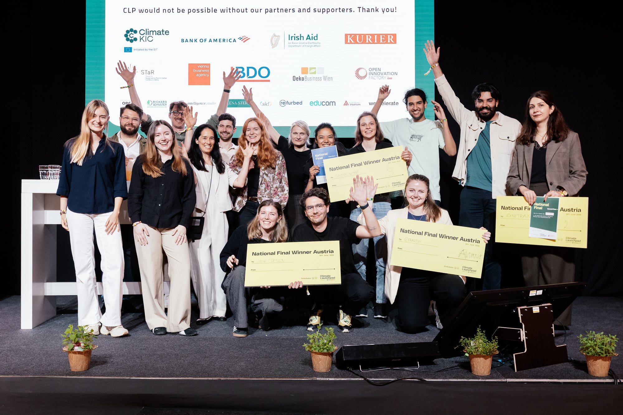 Participants at the ClimateLaunchpad final