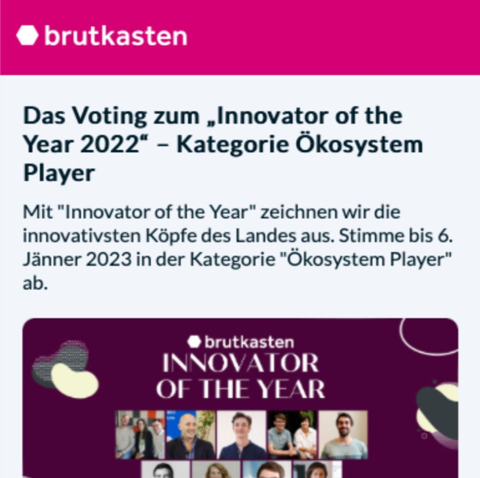 Nominated Innovator of the Year - Thinkubator