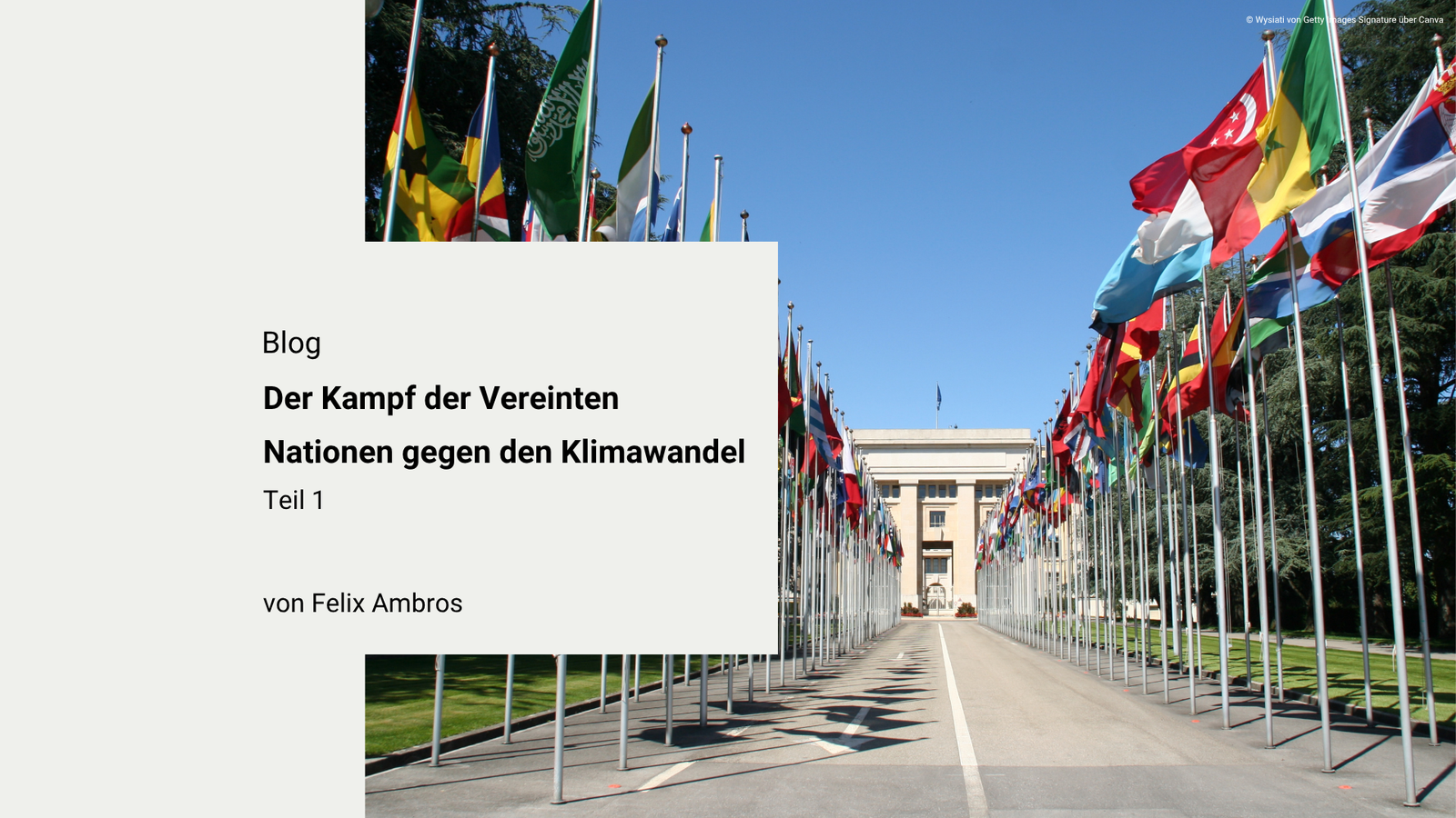 Der Kampf der Vereinten Nationen gegen den Klimawandel