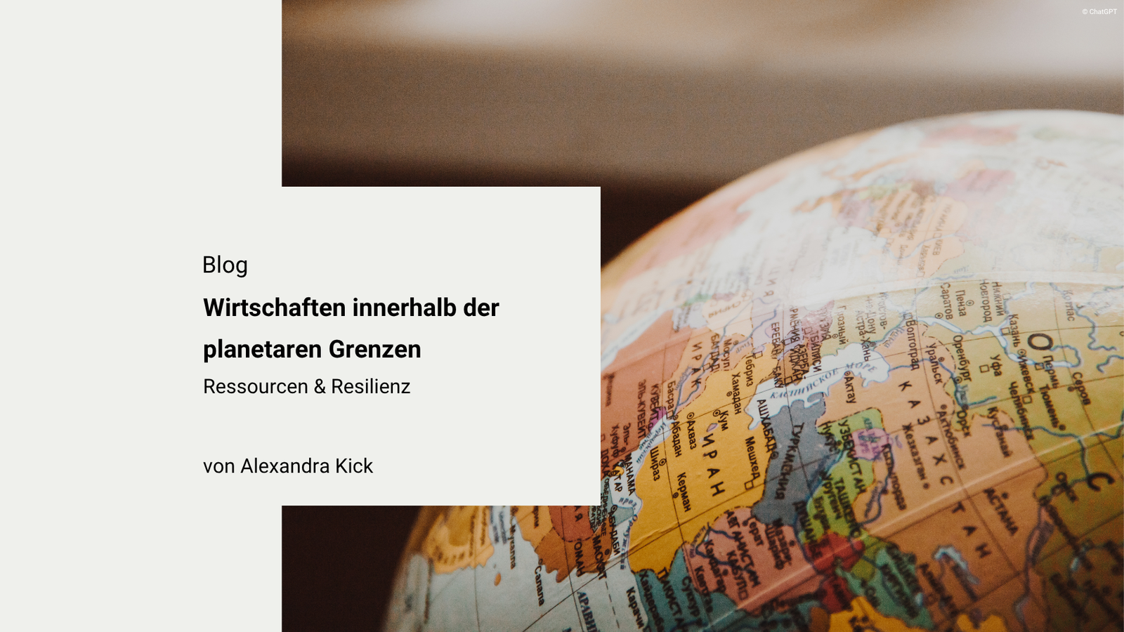 Wirtschaften innerhalb der planetaren Grenzen